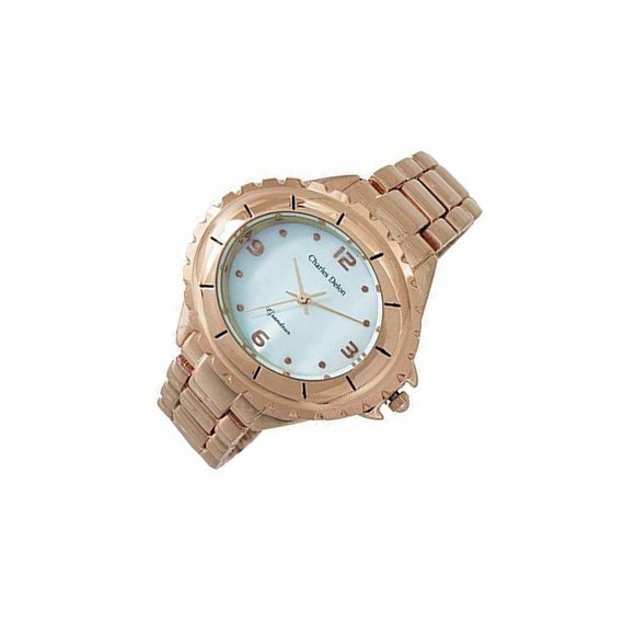 Charles Delon Dress/Formal Style Rose Gold Watch - Picture 2 of 3